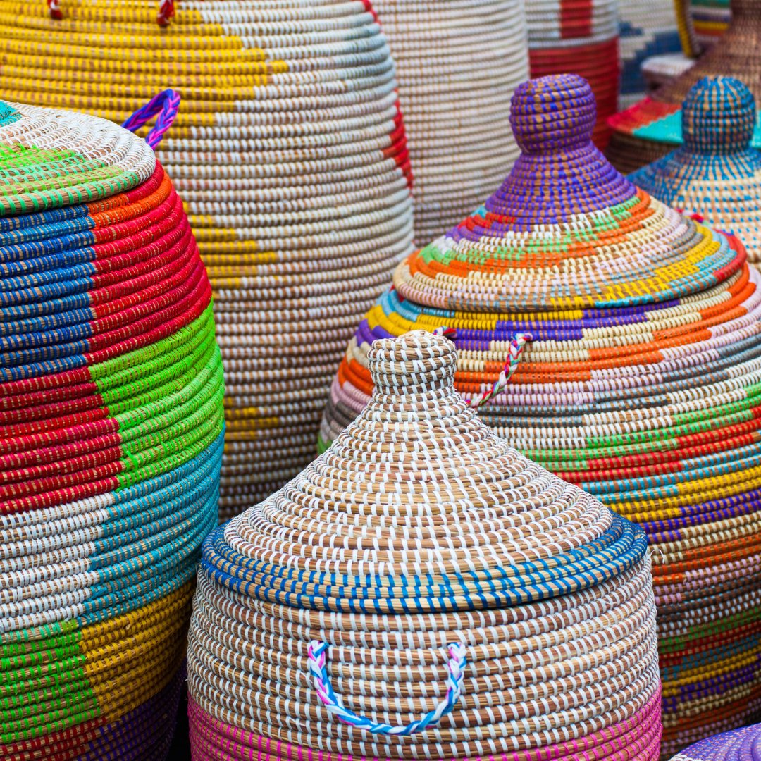 Panier de rangement tressés en fibres naturelles - Ledoux Store