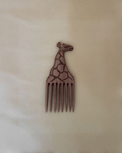 Peigne traditionnel sculpté en bois d'ébène - Ledoux Store