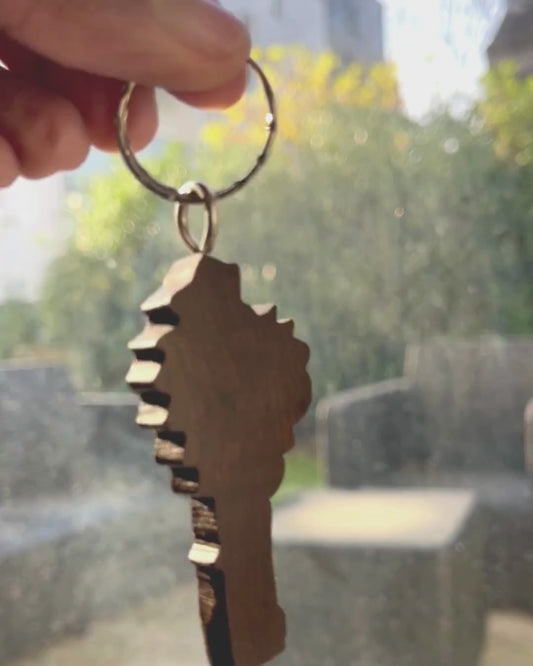 Porte-clé en bois, Carte du Bénin