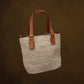 Sac cabas en raphia et cuir - Ledoux Store