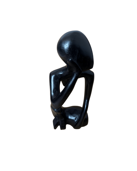 Sculpture "Le Penseur" en ébène - Ledoux Store