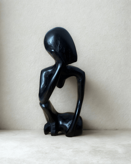 Sculpture "Le Penseur" en ébène - Ledoux Store